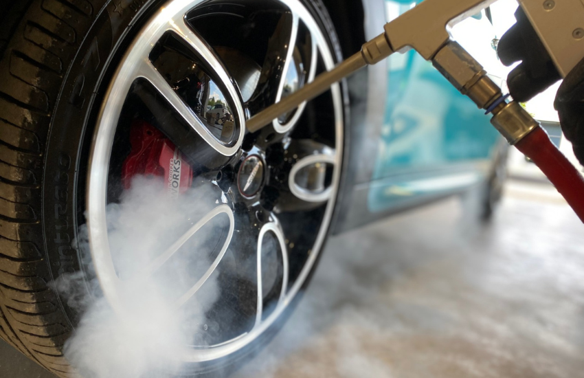 car detailing dry ice cleaning